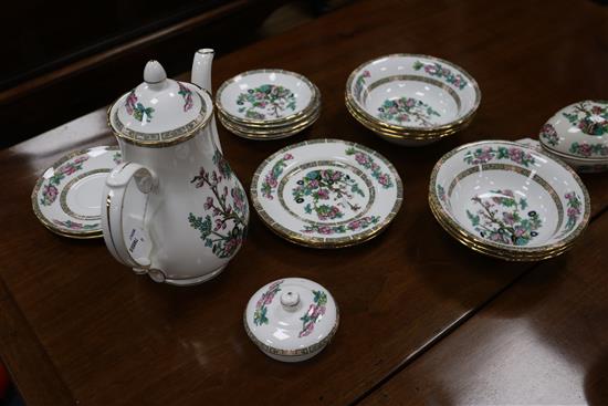 A Duchess Indian Tree pattern part tea, coffee and breakfast service